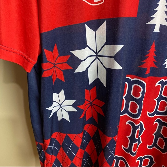 KLEW Boston Red Sox short-sleeve shirt, size XL, cool patterns on shirt - Picture 4 of 11